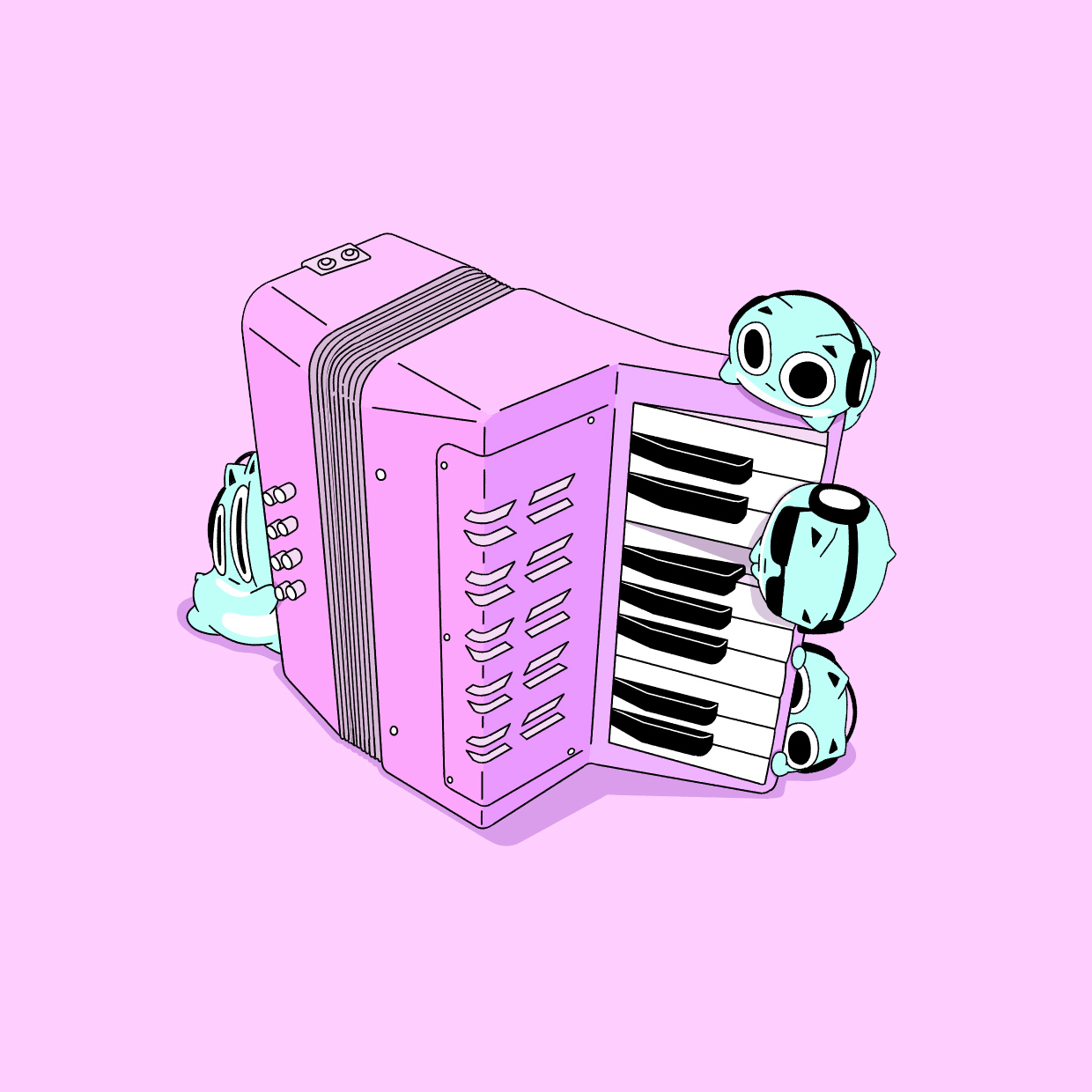 小さなアコーディオン奏者 Blue Hamham Official